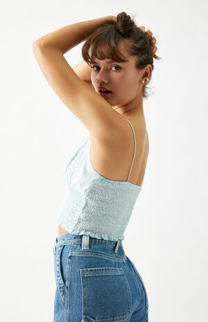 Smocked Bodice Cami Top Smocked Bodice Cami Top image number null