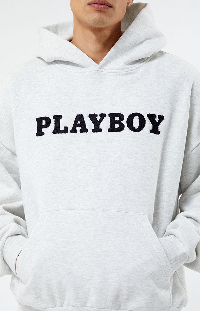 Pink playboy hoodie best sale mens