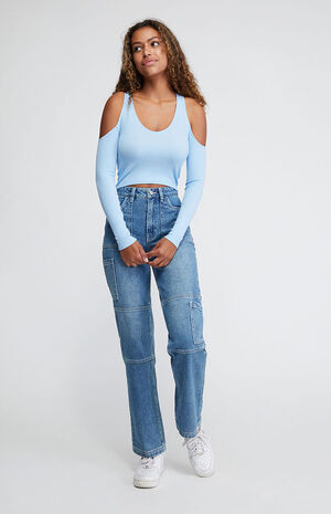 Give Thanks Cold Shoulder Top image number 4