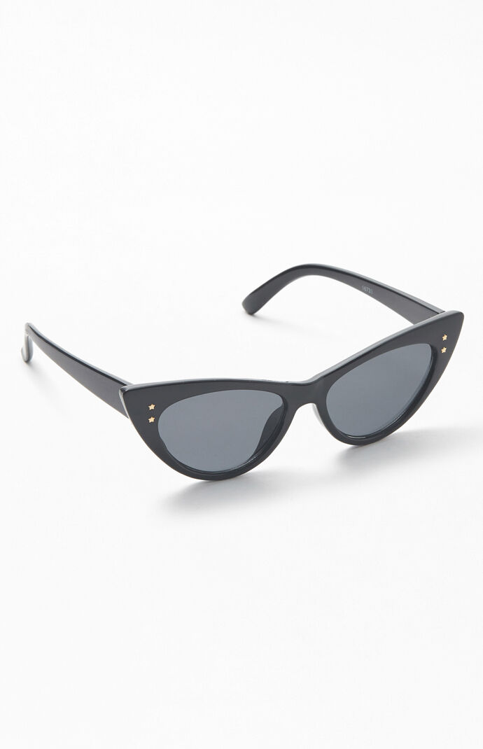 Black Starred Cat Eye Sunglasses
