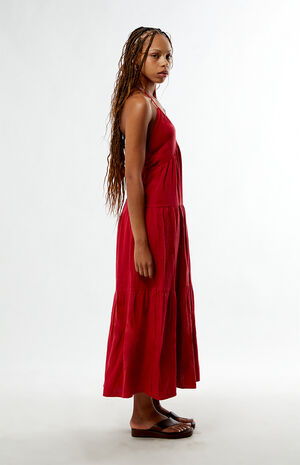 Keyhole Halter Midi Dress image number 3