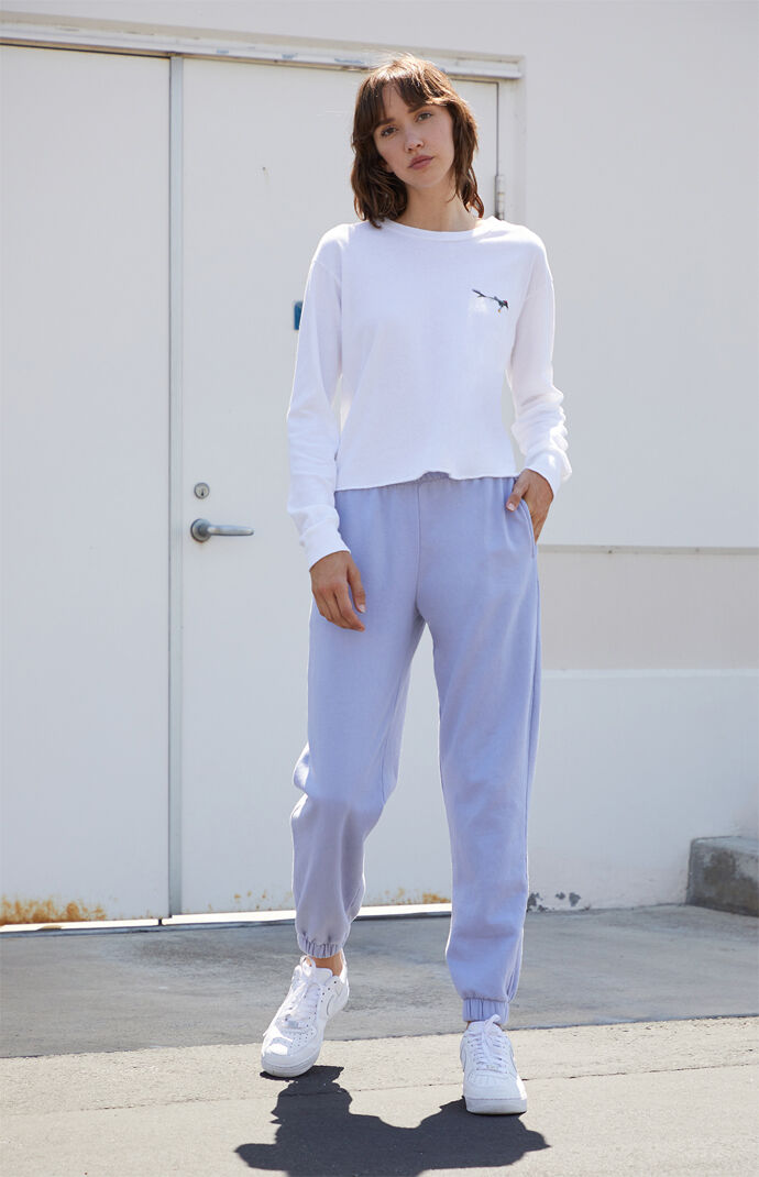 pacsun light grey sweatpants