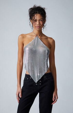 Sheana Chainmail Handkerchief Top image number 2