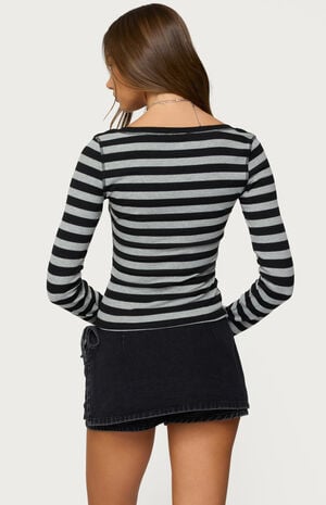 Rainey Striped Long Sleeve Top image number 3