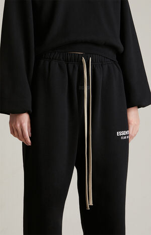 Women's Black Fleece Sweatpants image number 5