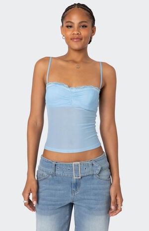 Elina Sheer Mesh Bra Top image number 1