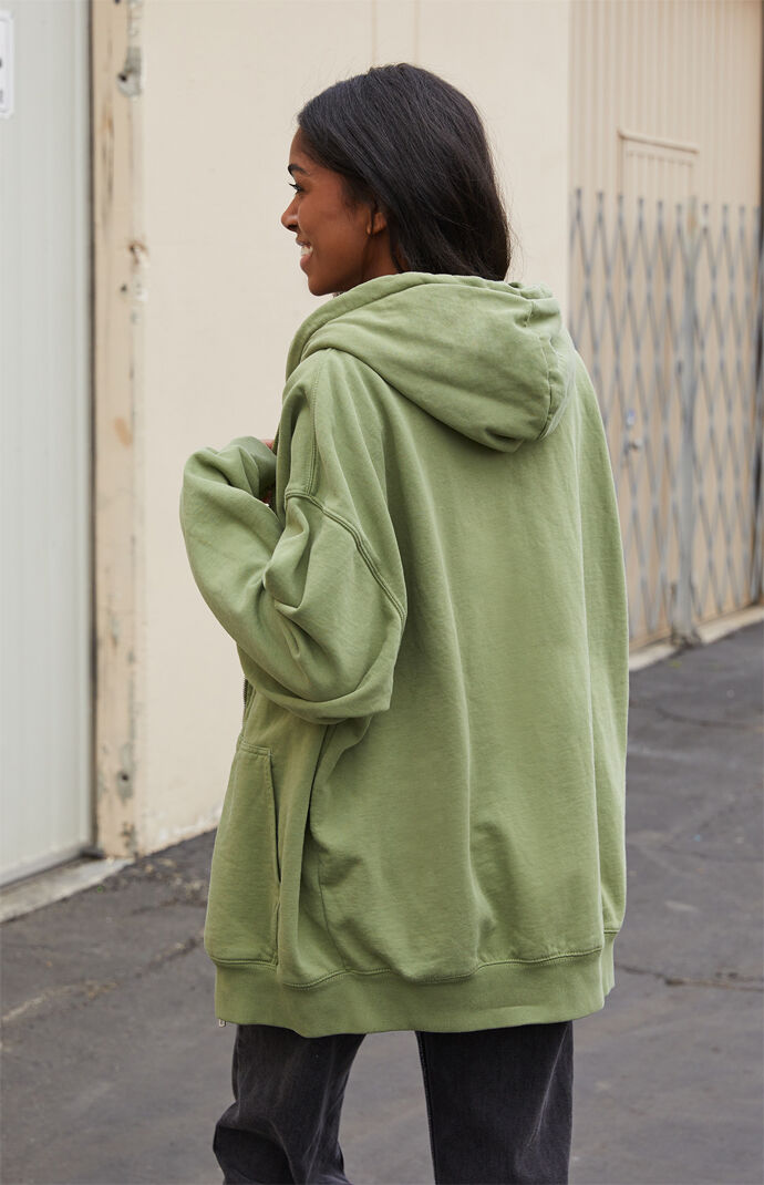 Green Full Zip Hoodie