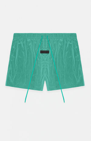 Women's Mint Leaf Crinkle Nylon Running Shorts image number 6