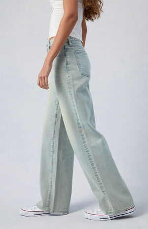 Light Indigo Parker Extreme Baggy Jeans image number 3