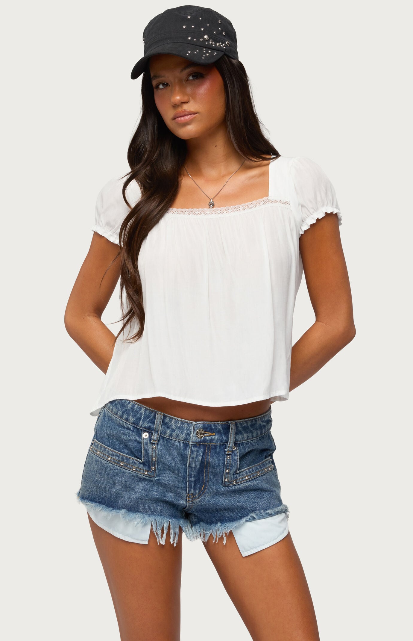 Edikted Nesta Puff Sleeve Top