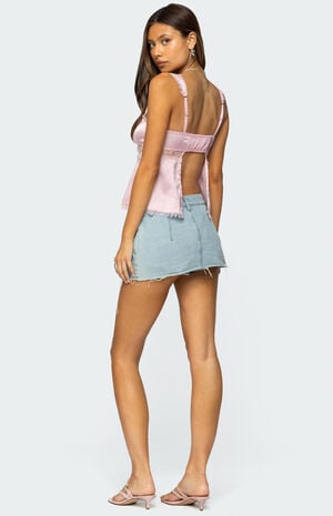 Loryn Lacey Satin Effect Top image number 2