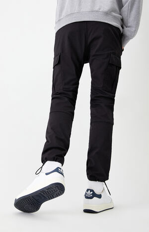 Utility Black Slim Cargo Pants image number 4