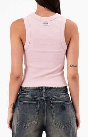 Heather Icon Long Singlet Tank Top image number 3