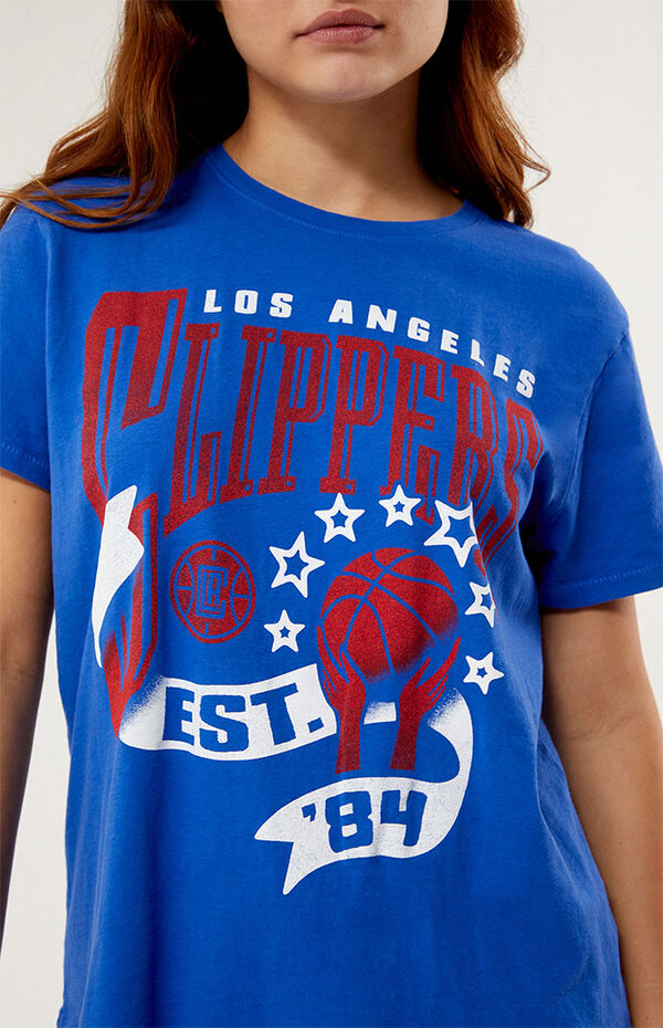 Men's Junk Food Royal La Clippers NBA x Pac Man High Score T-Shirt
