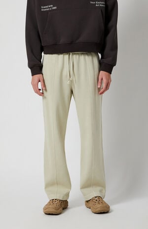Cream Wash Baggy Sweatpants Cream Wash Baggy Sweatpants image number 1