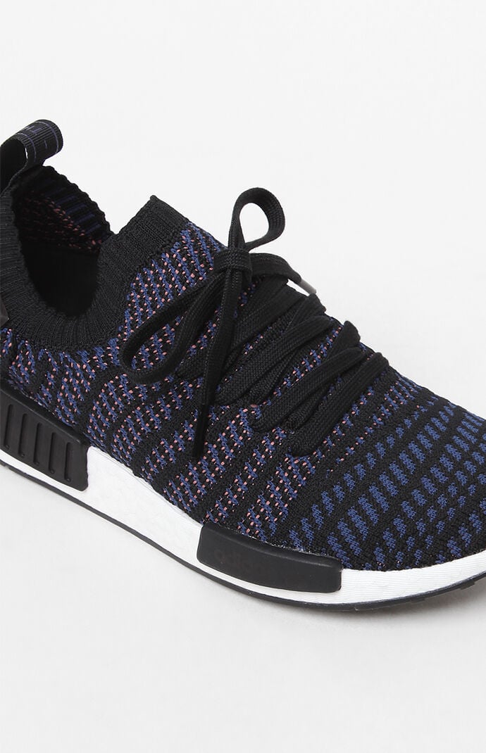 Adidas women's black multi nmd_r1 stlt store primeknit sneakers