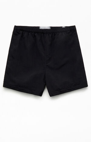 Baggy Black 4.5" Swim Trunks image number 1