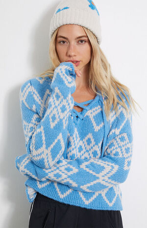 Mountain Climber Lace-Up Sweater image number 3