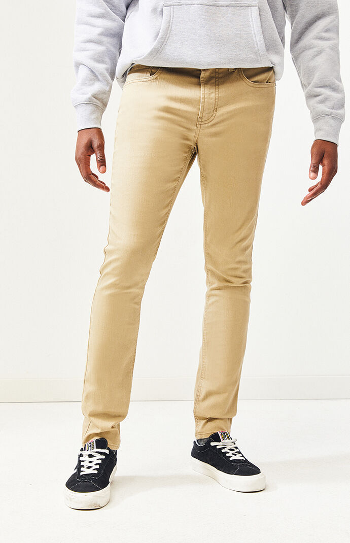 skinny khaki jeans