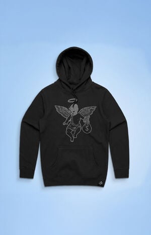 Rhinestone Ski Mask Angel Hoodie image number 1