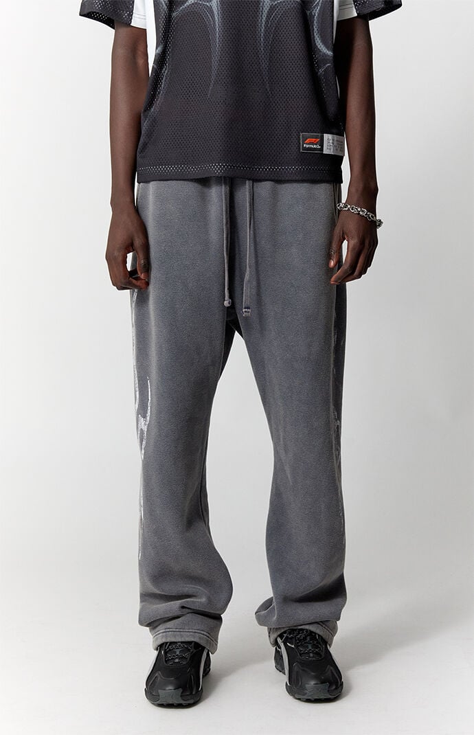 Pacsun Tribal Fleece Baggy Sweatpants