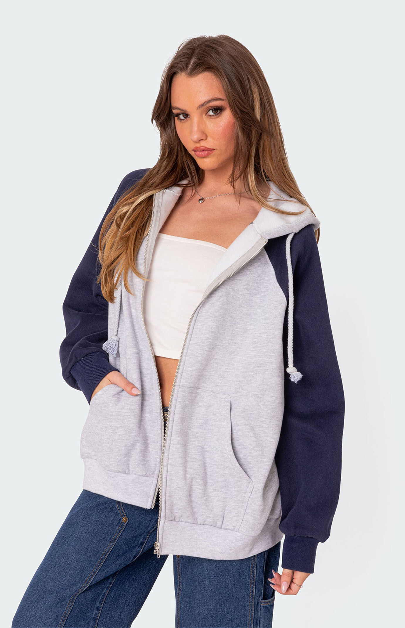 Edikted Oslo Zip Up Hoodie