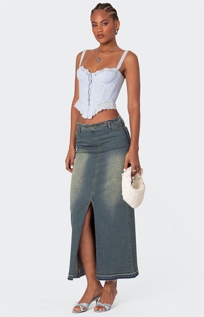 Edikted Asteria Eyelet Corset | PacSun