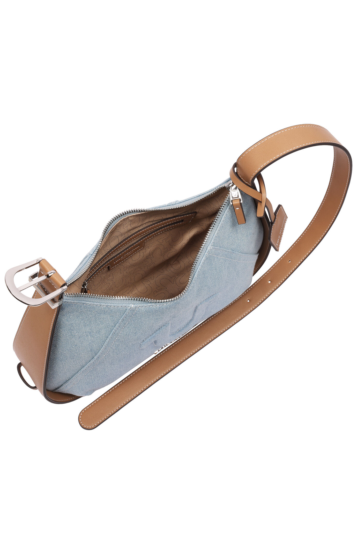 True Religion Denim Raised Horseshoe Hobo Bag