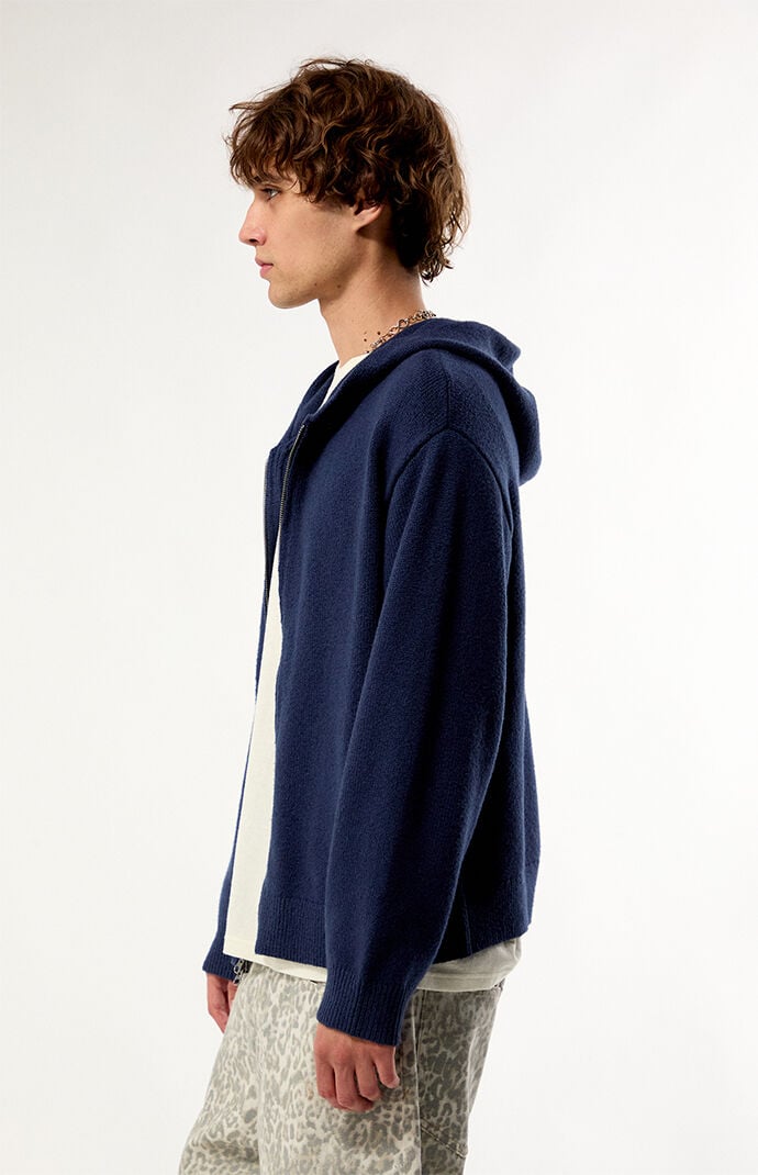 Pacsun Navy Stockton Dual Zip Sweater
