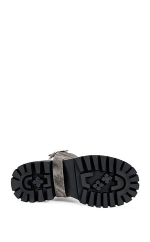 Women's Rampage Brown Distressed Combat Boots image number 5