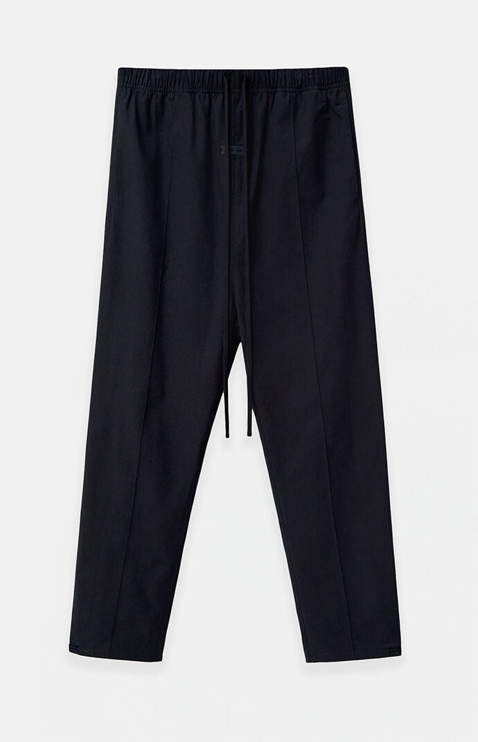 Fear of God ESSENTIALS Jet Black Oxford Relaxed Pants | PacSun