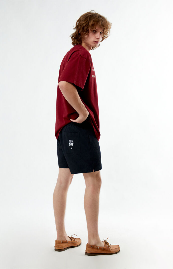 The Met x PacSun ESDA Seersucker 4.5" Swim Trunks