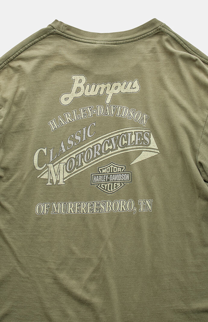 PS VINTAGE Olive 2000s Harley Davidson Graphic T-Shirt