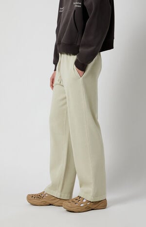 Cream Wash Baggy Sweatpants Cream Wash Baggy Sweatpants image number 3