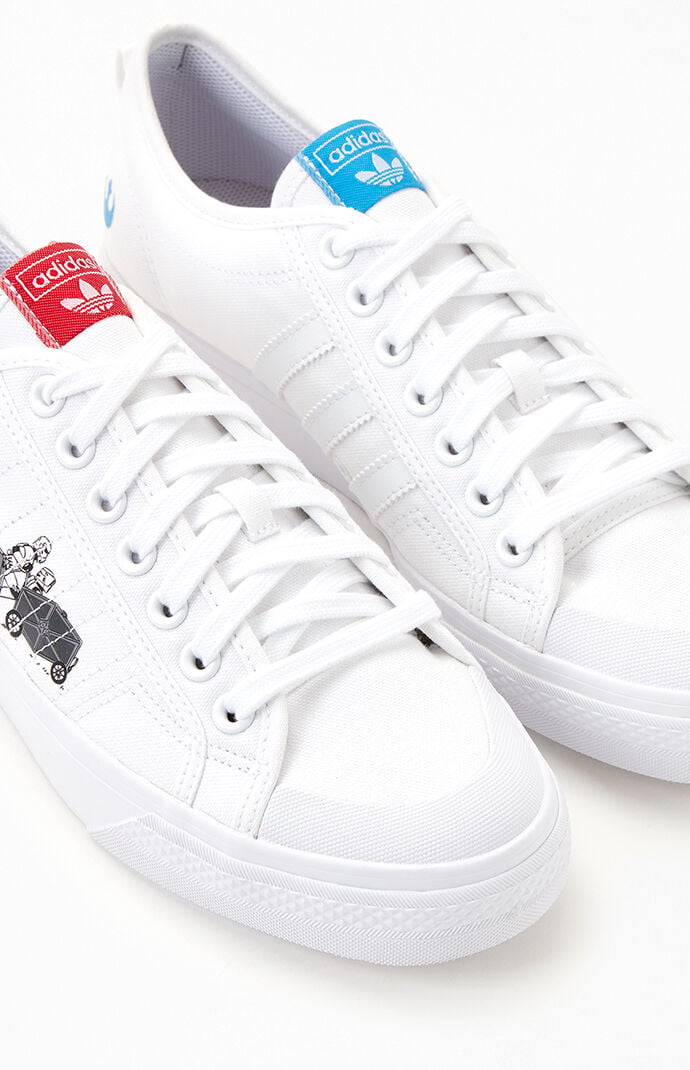 Adidas matchcourt rx all white canvas shoes hot sale