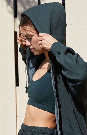 Green Full Zip Hoodie image number 2