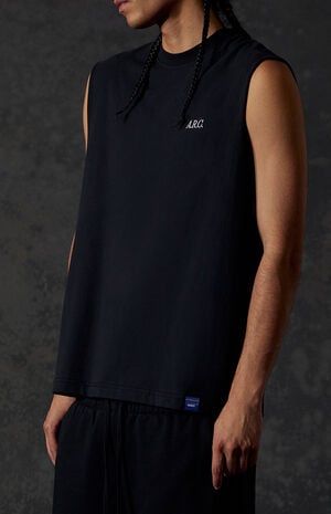 Black Standard Cut Off Muscle T-Shirt image number 4
