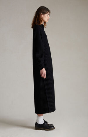 Women's Jet Black Full Zip Cardigan image number 2