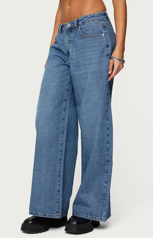 Skye Low Rise Baggy Jeans image number 2
