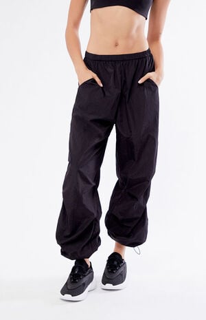 Ruched Shine Baggy Pants image number 2