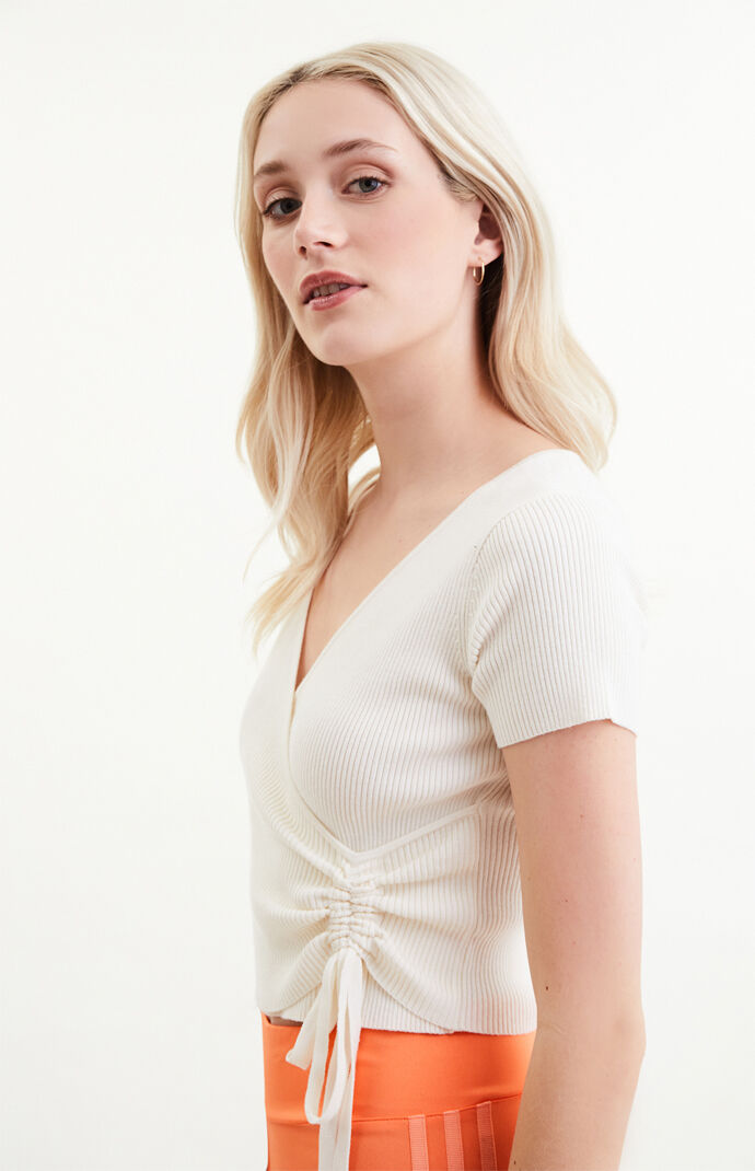 Cinch Surplice Top