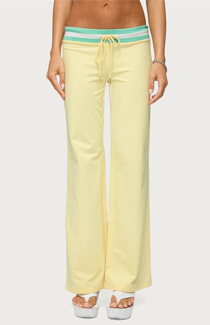 Edikted Clioh Contrast Waist Sweatpants