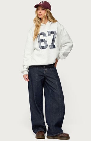 Gali Plaid 67 Oversized Hoodie image number 5