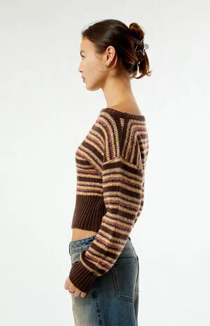 Cosette Ribbed Off-The-Shoulder Sweater image number 4
