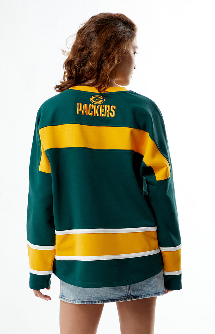 Green Bay Packers Crew Neck Oversized Sweatshirt
