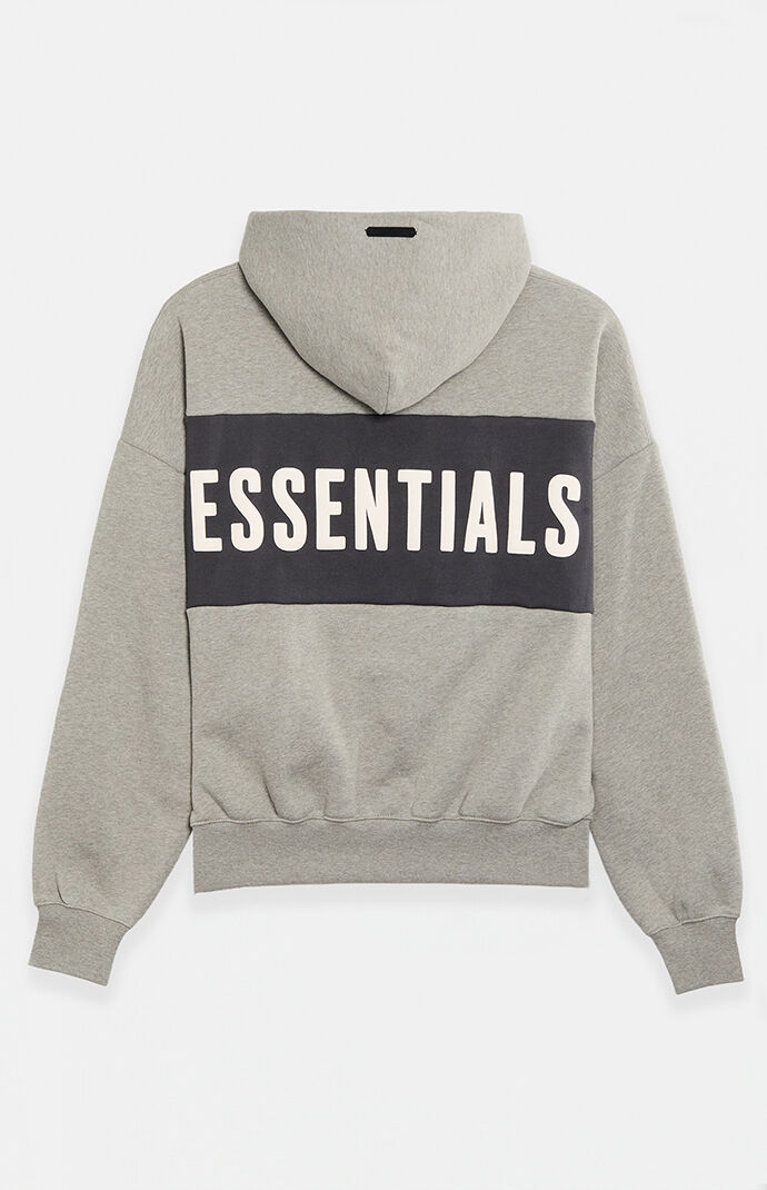Fear of God ESSENTIALS Seal Paneled Cropped Relaxed Hoodie
