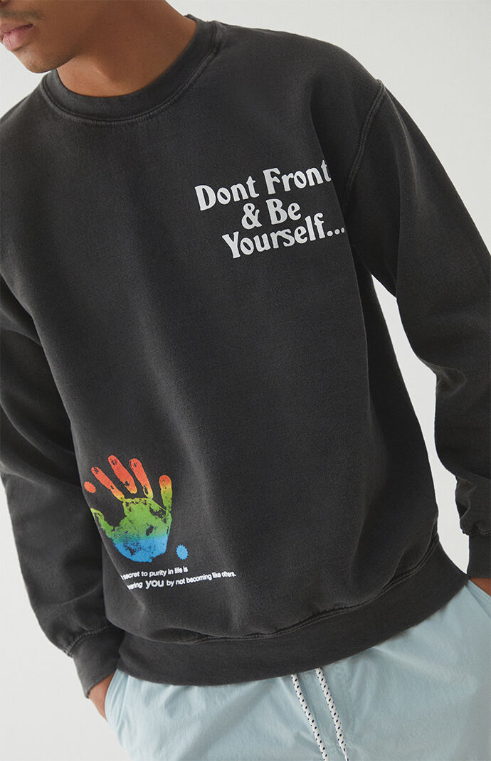 Don't Front Crew Neck Sweatshirt