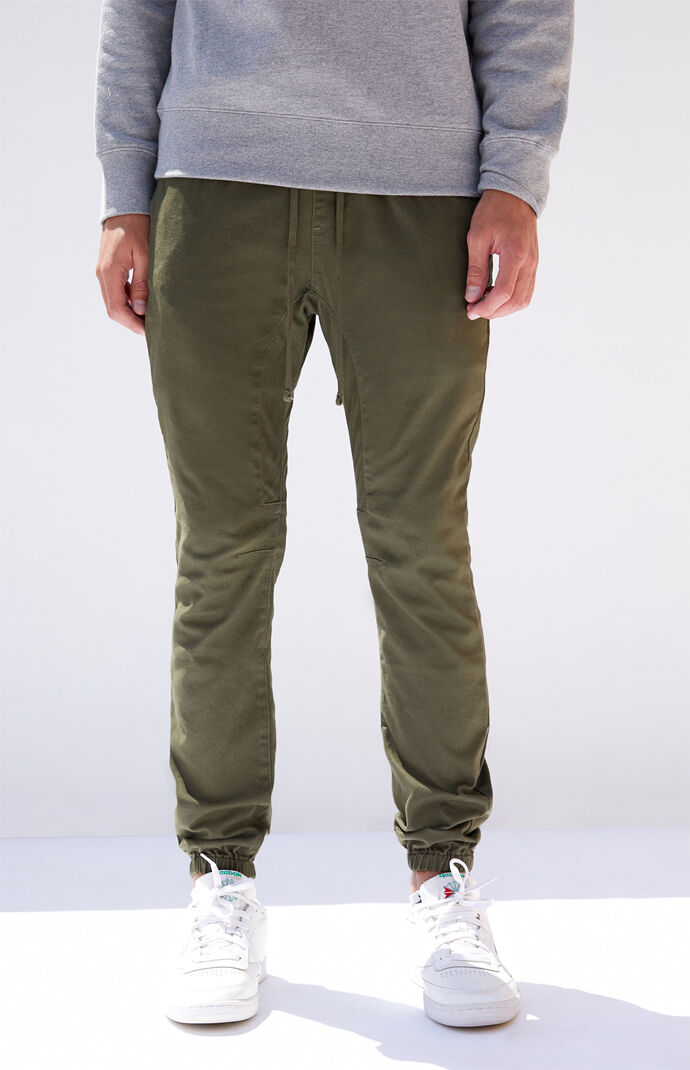 Green Skinny Jogger Pants | PacSun