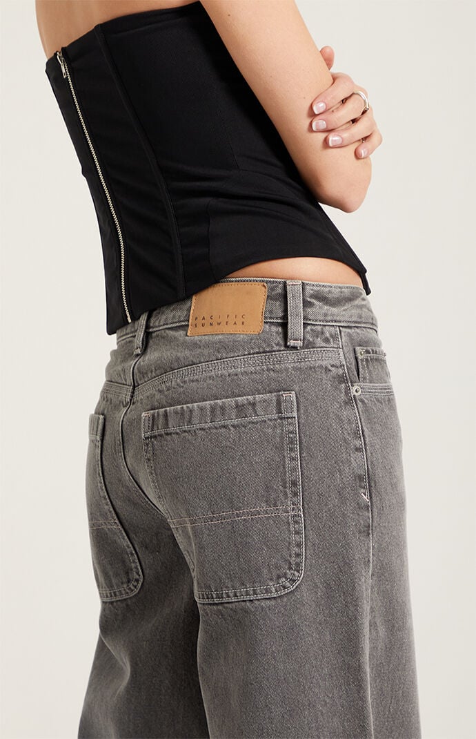 Pacsun Casey Low Rise Baggy Jeans Gray