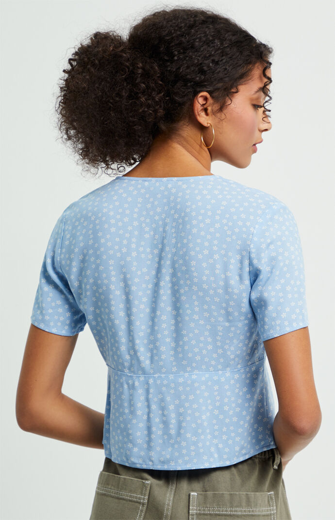 Double Tie Woven Top